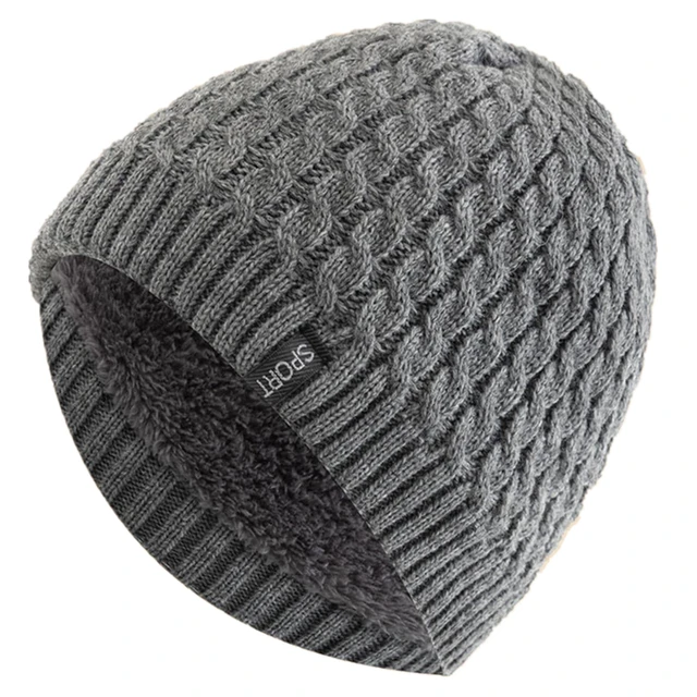 FlexElevate Knitted Winter Beanie Grey Hat