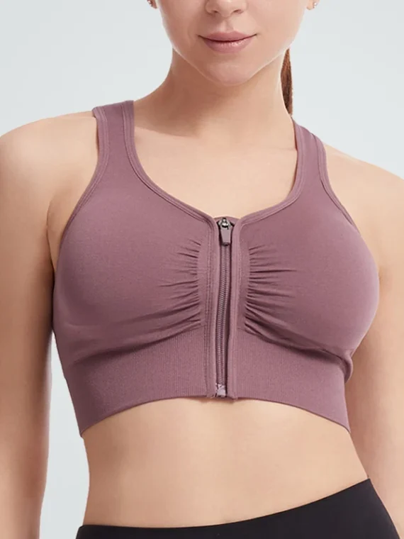 FlexElevate Front Zipper Sports Bra