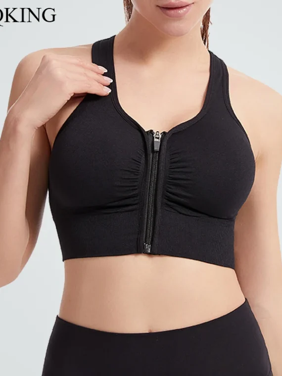 FlexElevate Front Zipper Sports Bra