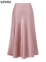FlexElevate Elegant Satin Skirt