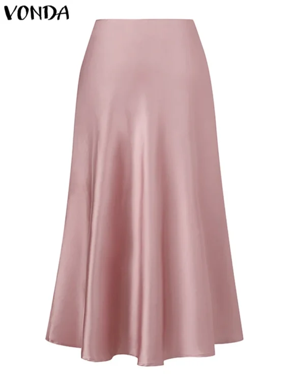 FlexElevate Elegant Satin Skirt