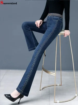 FlexElevate Vintage High Waist Flare Jeans
