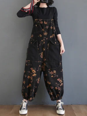 Vintage-Print-Floral-Denim-Jumpsuit-Women-Loose-Wide-Leg-Baggy-Straps-Cargo-Pants-Streetwear-Big-Size-1