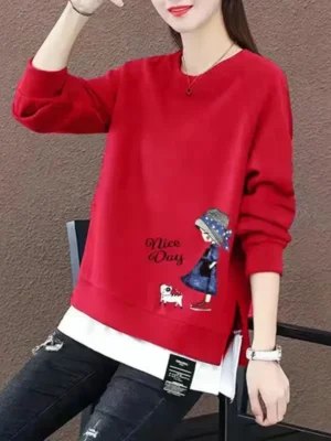 FlexElevate Vintage Tunic Long Sleeve Top