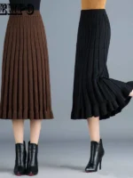 FlexElevate Knit Pleated Skirt