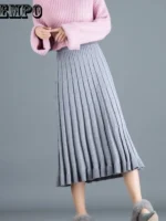 FlexElevate Knit Pleated Skirt