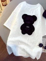 FlexElevate Women's Bear Jacquard T-Shirt