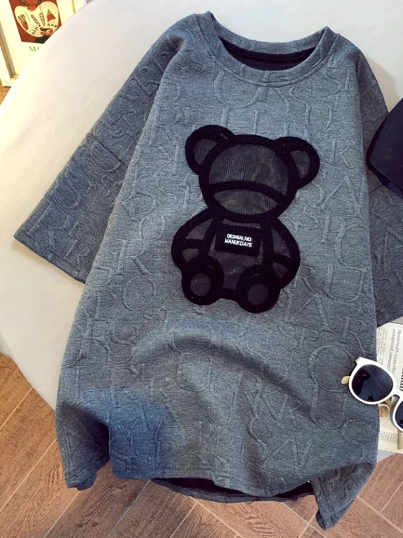 FlexElevate Women's Bear Jacquard T-Shirt