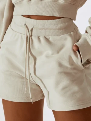 Flexelevate Women's Drawstring Design Casual Sports Shorts