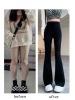 FlexElevate Slim High Waist Shark Flare Pants