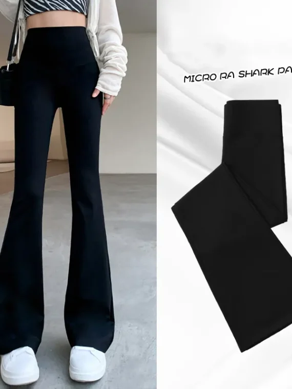 FlexElevate Slim High Waist Shark Flare Pants