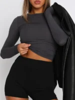 FlexElevate Women's Autumn Winter Long Sleeve Slim T-Shirts