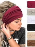 FlexElevate Solid Yellow Color Yoga Headband