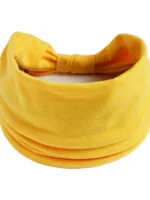 FlexElevate Solid Yellow Color Yoga Headband