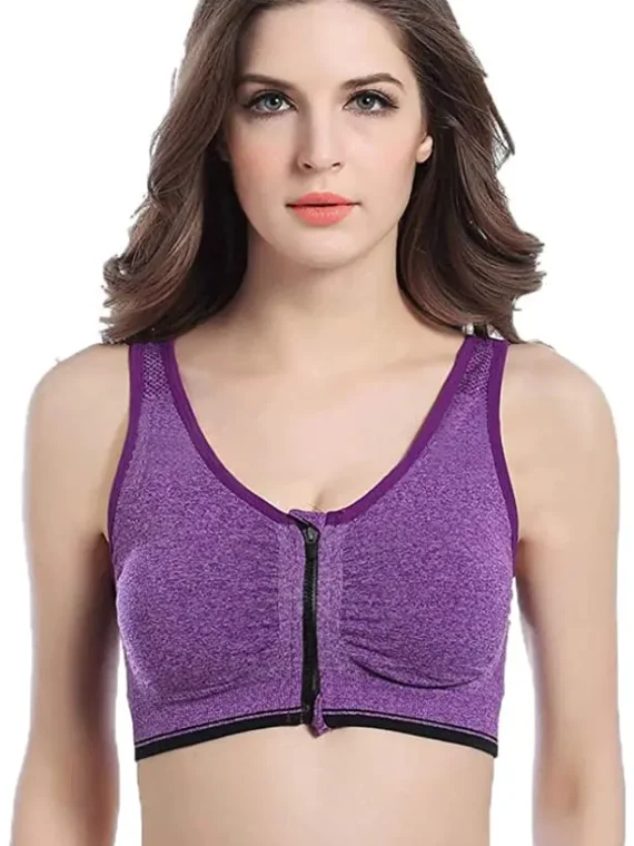 FlexElevate Zipper Front Sports Bra