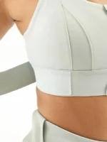 FlexElevate Plus Size Front Zipper Sports Bra