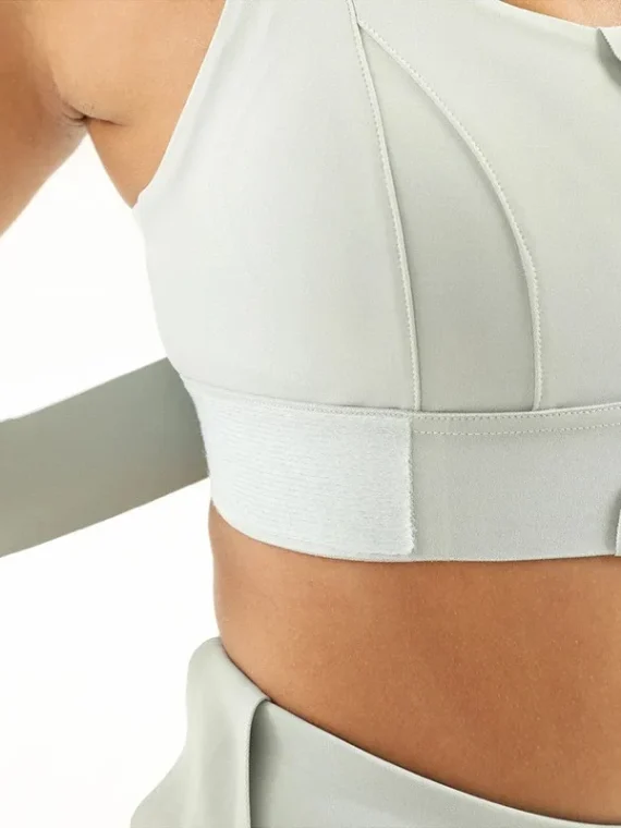 FlexElevate Plus Size Front Zipper Sports Bra