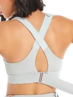 FlexElevate Plus Size Front Zipper Sports Bra