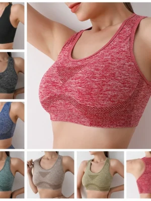 FlexElevate Women's Seamless Yoga Sports Bra