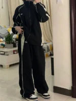 FlexElevate Spring Retro Solid Loose Drawstring Joggers