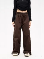 FlexElevate Spring Retro Solid Loose Drawstring Joggers