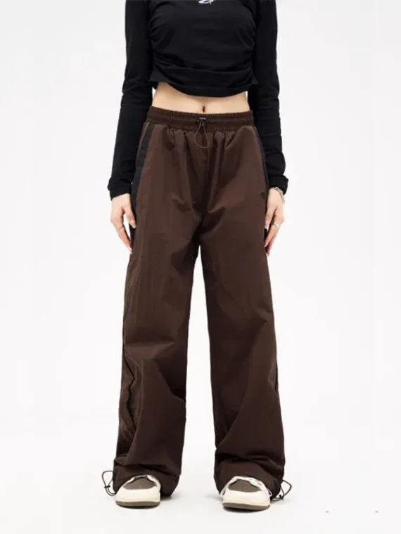 FlexElevate Spring Retro Solid Loose Drawstring Joggers