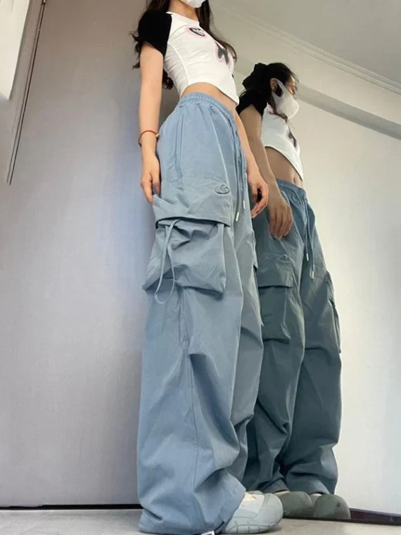 Flexelevate Y2K High Waist Cargo Pants