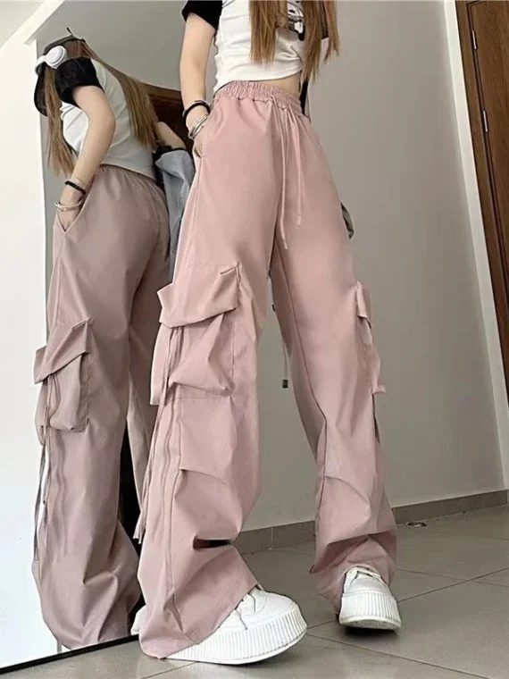 Flexelevate Y2K High Waist Cargo Pants