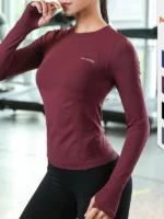 Flexelevate Women's Long Sleeve Yoga Crop Top
