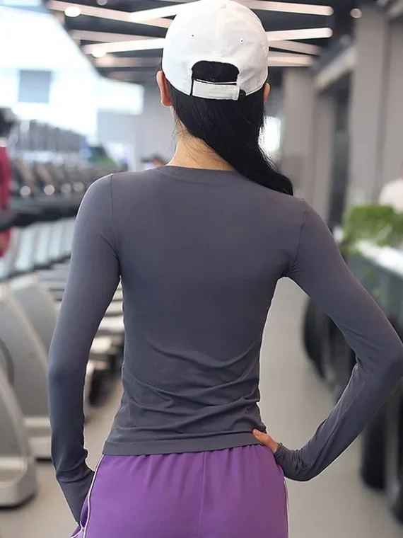 Flexelevate Women's Long Sleeve Yoga Crop Top