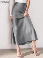 FlexElevate Elegant Solid Color Skirt