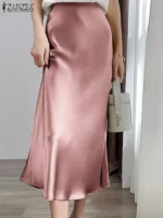 FlexElevate Elegant Solid Color Skirt