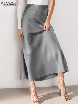 FlexElevate Elegant Solid Color Skirt