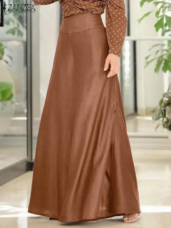 FlexElevate Women's Denim Maxi Skirt