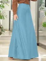 FlexElevate Women's Denim Maxi Skirt