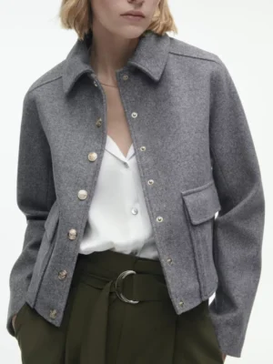 ZBZA-Women-s-Autumn-New-Fashion-Gold-Button-Woolen-Jacket-Coat-Lapel-Long-sleeved-Pocket-Loose-1