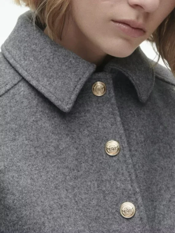 FlexElevate Woolen Button-Up Jacket