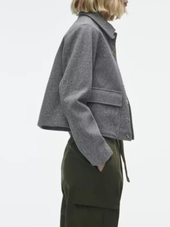 FlexElevate Woolen Button-Up Jacket