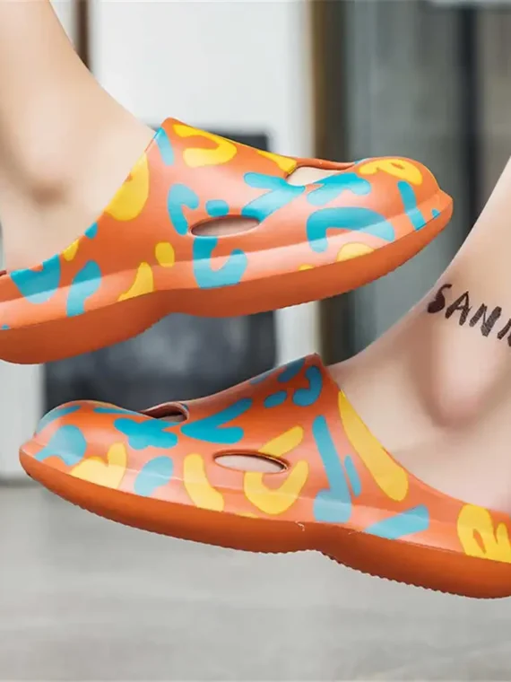 Flexelevate Acupressure Round Tip Red Sandals For Women