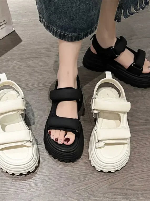 FlexElevate Women's Anti-Skid Platform Summer Sandals