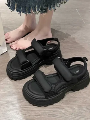 FlexElevate Women's Anti-Skid Platform Summer Sandals