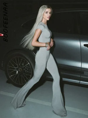 Flexelevate Sport Cozy Flare Pants Suit for Women