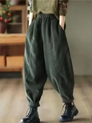 Corduroy-Baggy-Autumn-Winter-Harem-Pants-Casual-High-Waist-Warm-Women-Pantalones-Vintage-Ankle-length-Jogger-1