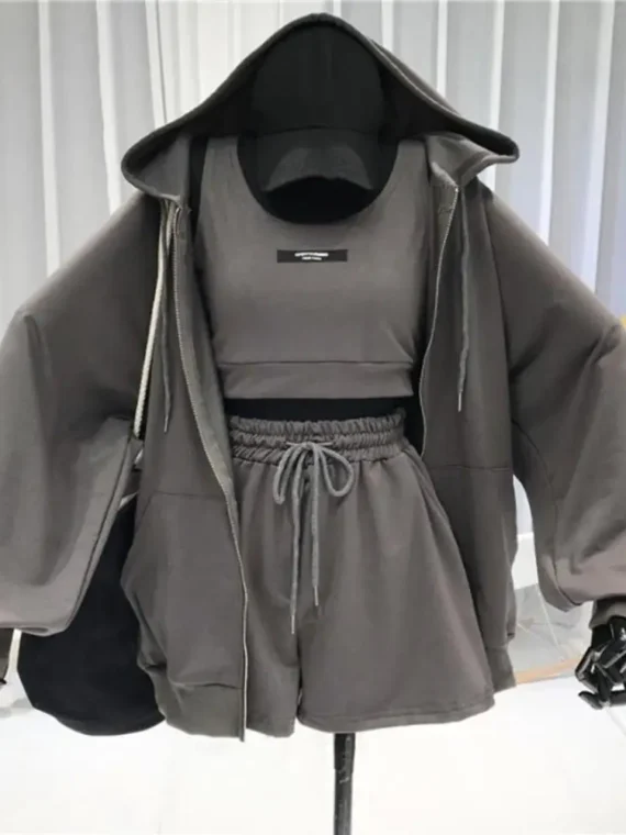 Flexelevate Women's Engineered Full Zip Hoodie Activewear Set