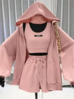 Flexelevate Women's Engineered Full Zip Hoodie Activewear Set