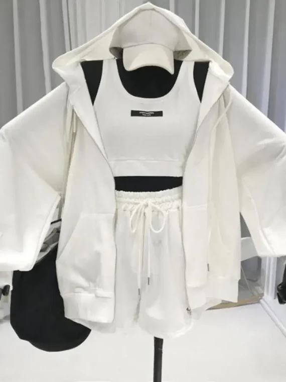 Flexelevate Women's Engineered Full Zip Hoodie Activewear Set