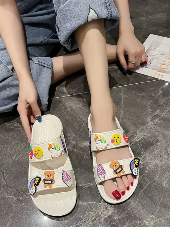 Flexelevate Women's Black / White Sandals