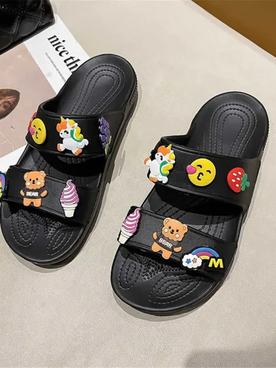 Flexelevate Women's Black / White Sandals