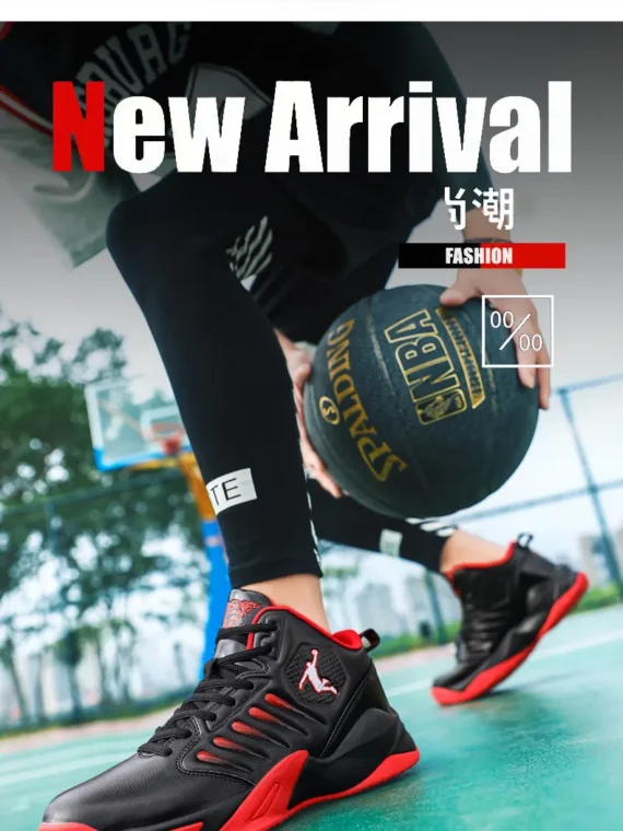 FlexElevate Women Red Plush Basketball Sport Shoes