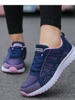 FlexElevate Women's Fashion Blue Sneakers